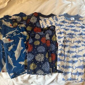 Shark and Fireworks Kids Pajama Set
